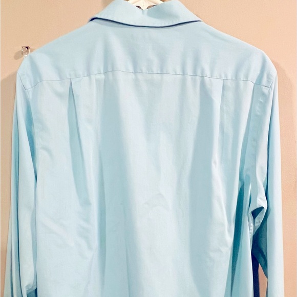 Mens Croft & Barrow Dress Shirt Light Blue (15.5) 34/35 Front Pocket Long Sleeve - Picture 2 of 5